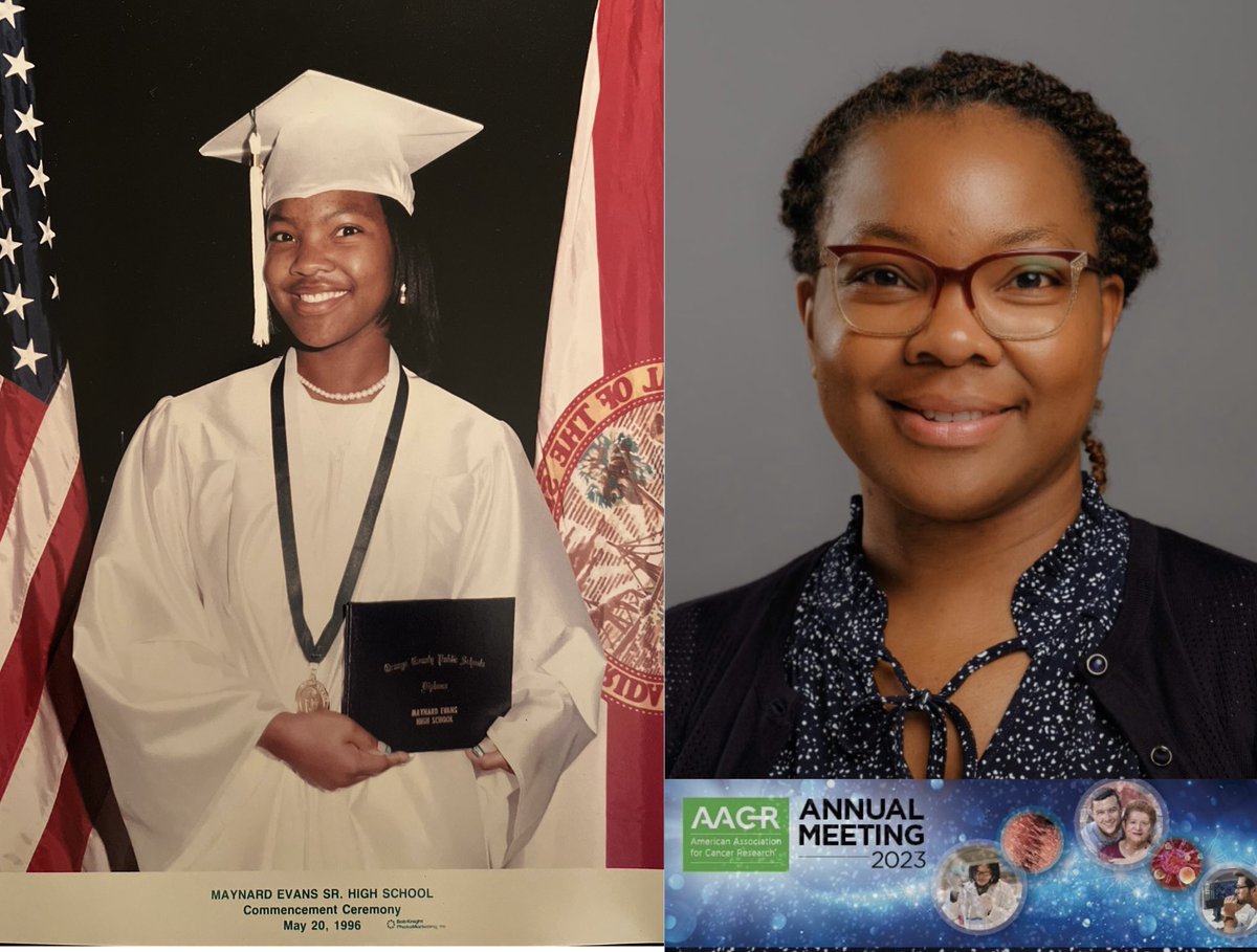 ph_OnedermomPhD's tweet photo. Almost 27 years ago I received my HS diploma from @EvansHS_OCPS at @OCCC. Little did I know that I would return to that very same convention center as a @Maryland_Alumni @NCIEpiTraining fellow @AACR Associate member, &amp; incoming #PhDstudent @IGGPenn. #FullCircle at #AACR2023 https://t.co/Z5jZMfZYyC