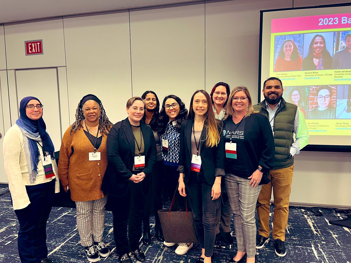 hamza_malik's tweet photo. @NARSTorg Basu Fellows 2023 (few missing)! What an excellent session to kick off #NARST23 https://t.co/FeV3thgUOb