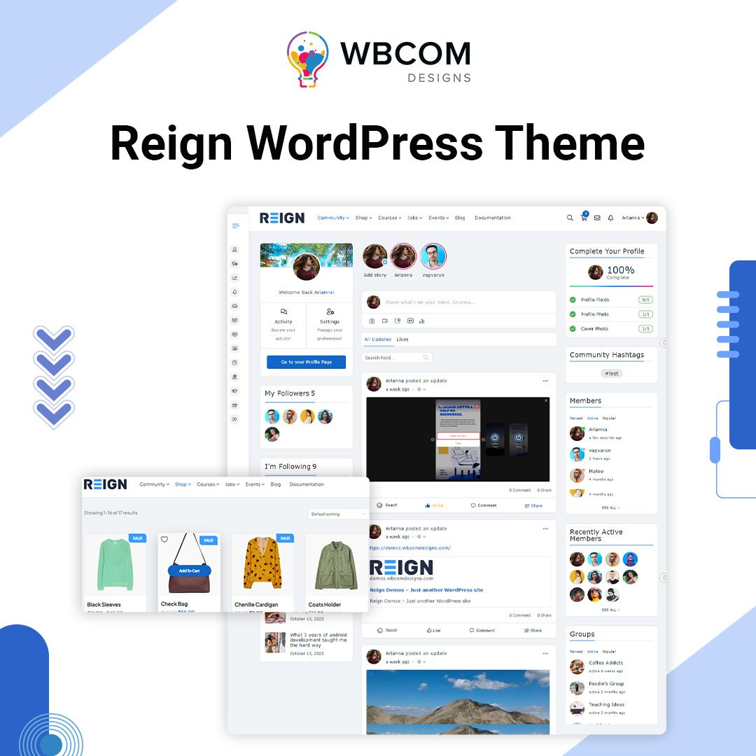 techwizw's tweet image. All-In-One Community Platform Powered By WordPress
Create your social community website with WordPress, BuddyPress/BuddyBoss Platform, and Reign Theme. 
Download Now: wbcomdesigns.com/downloads/reig…
#community #wordpress #communitywebsite #reigntheme #social