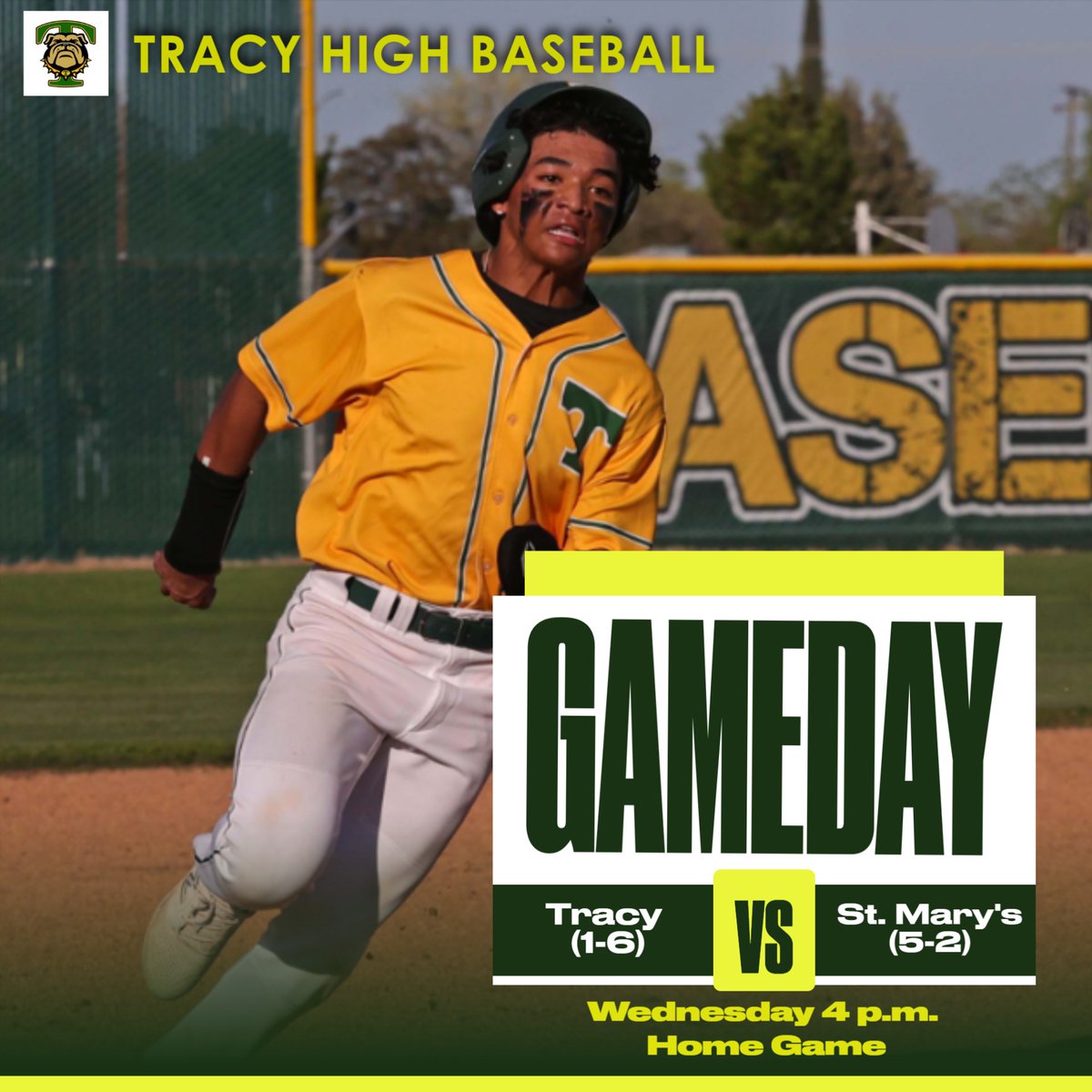 Bulldogs will be at home on Wednesday and will try to take down the Rams.  Photos, stats, coaches comments postgame at: tracyhighbaseball.com