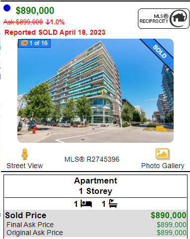 hhuo213's tweet photo. Vancouver False Creek Apartment sold for a loss, lower than 2018 prices 😲😲😲
Bought for $900k on June 2018
Sold for $890k on April 2023
$10k + Fees
#vanpoli #vanre #fvre #cadreb https://t.co/RhwNdhid1t