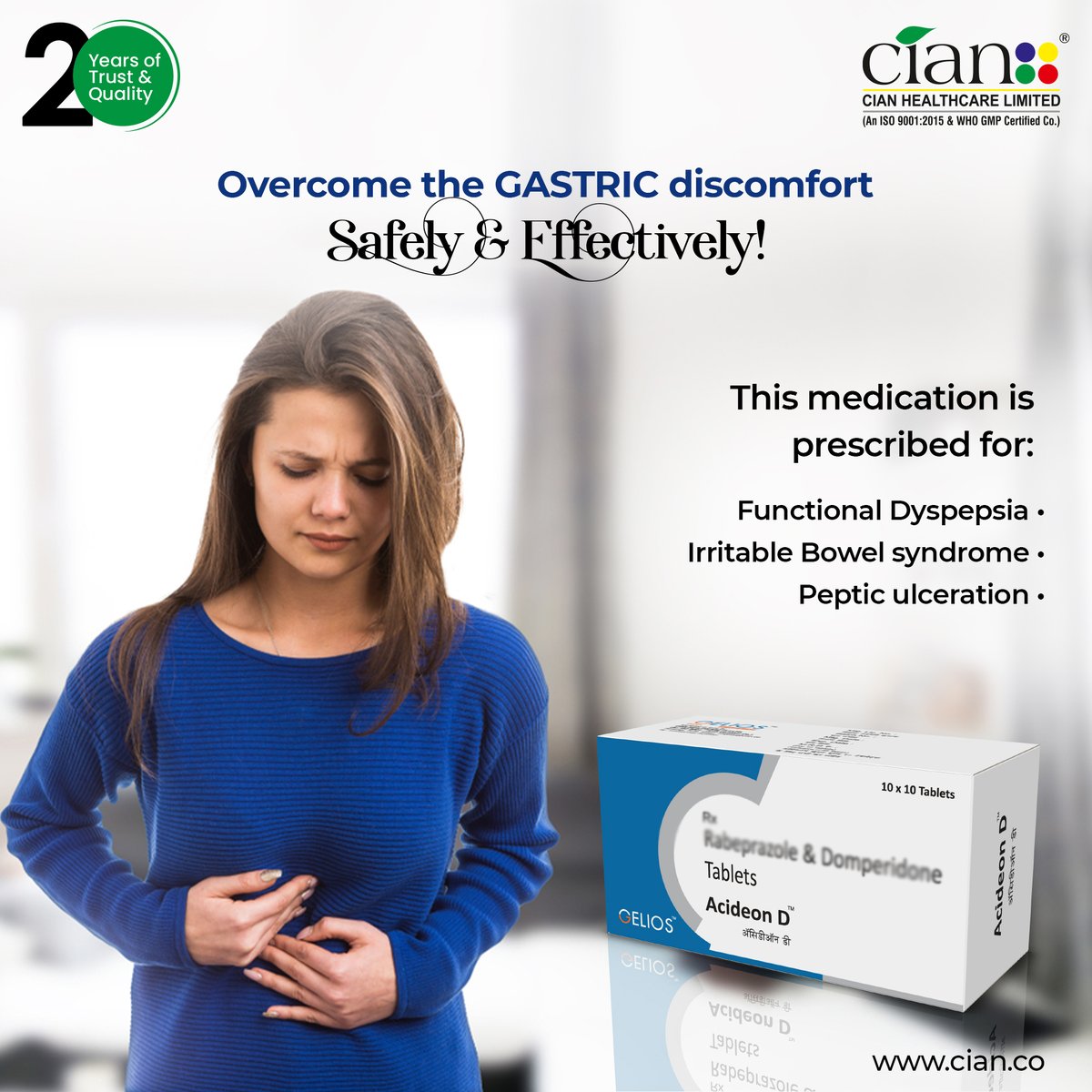 Cian_Healthcare's tweet image. ✨All new ACIDEON D- It is used for the treatment of Vomiting, Nausea, Stomach Fullness &amp;amp; other conditions✅
GIVES You Instant Relief💯

For more info:
cian.co
#gasproblems #bowelmovement #pepticulceration  #bloating #heartburn #functionaldyspepsia #cianhealthcare