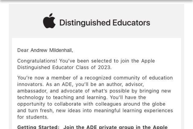 #ade2023 Wow I’m excited to be joining this group for some great new learning!
