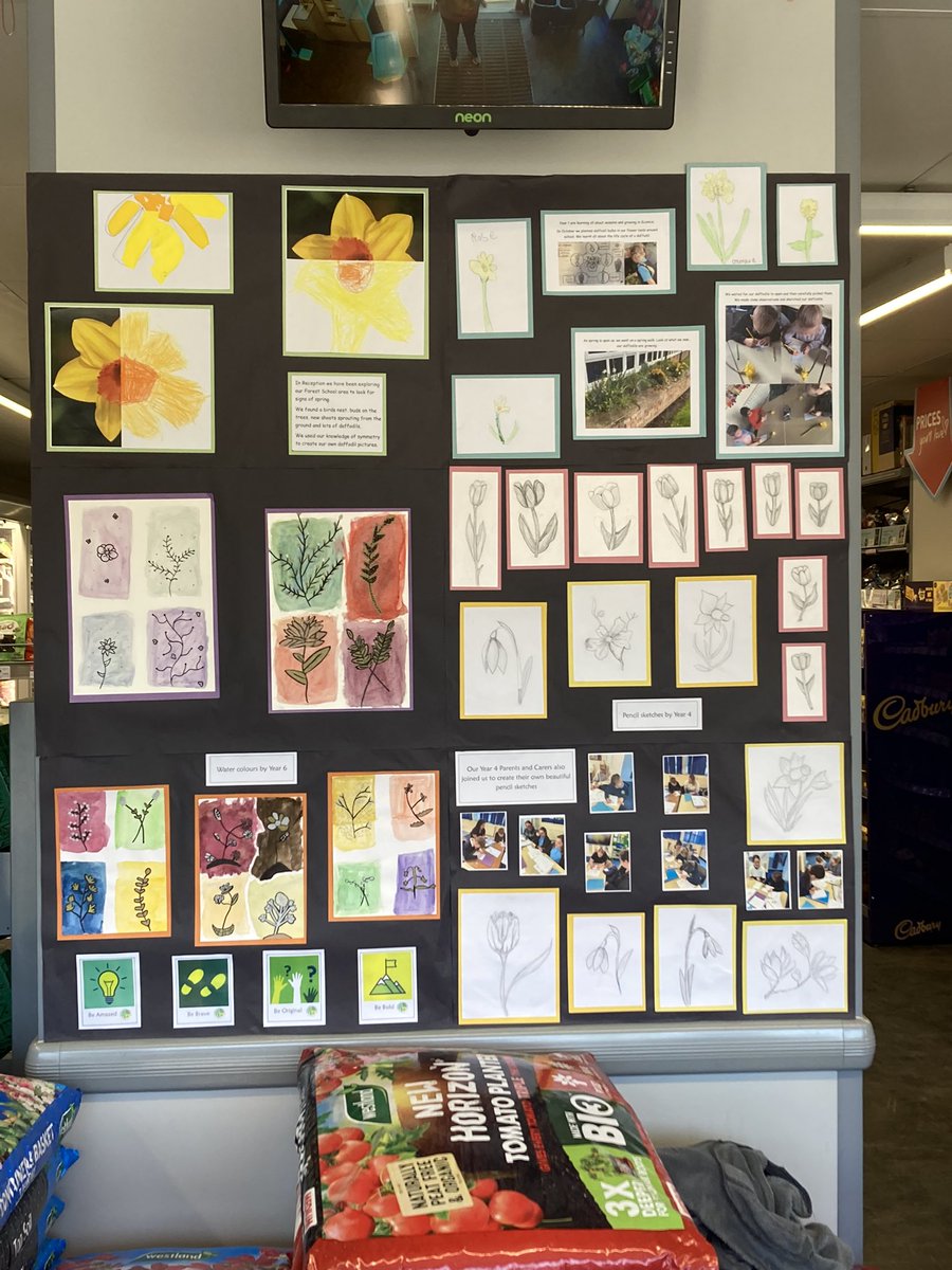 GCPSYear4's tweet image. Now that Spring seems to have finally arrived, why don’t you pop down to our local Co-op and check out the beautiful work from our talented children - their ‘Signs of Spring’ 🌹🌼🌿#beamazed #spring #localcoop @GreenfieldsCPS @coopuk