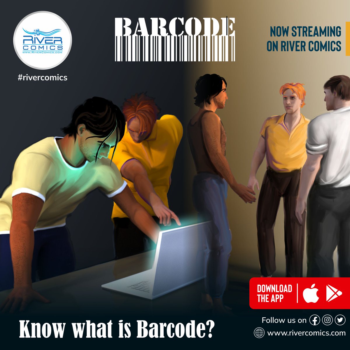 RiverComics's tweet photo. Get ready for the ultimate #sci-fi #adventure. #Barcode by #RiverComics is now available!

Join Siddarth on his quest to uncover the classified secrets of his grandfather's past. Download now and get lost in a world of mystery, intrigue, and conspiracies.🔥 https://t.co/dfwAM1xykm