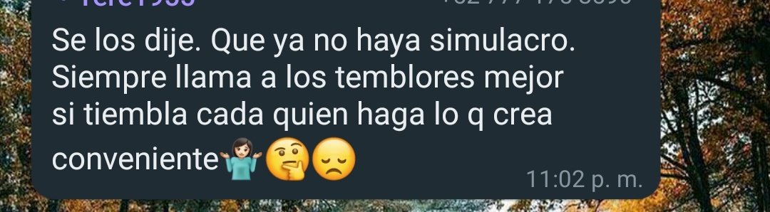 OmarConU's tweet photo. Jajajajaja las señoras de las "energías" y las teorías conspirativas, son la onda. 😅🤣 #Temblor #Sismo #Simulacro #SimulacroNacional https://t.co/B4DH0xYQIv