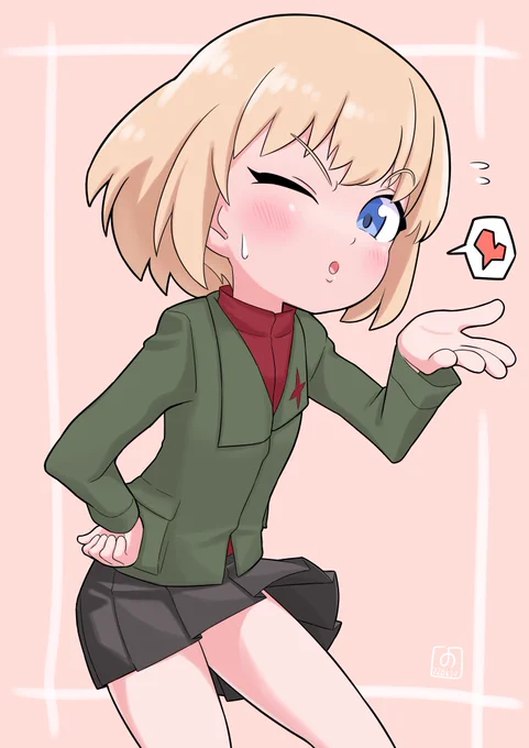 #ガルパン  #再掲したらフォロワーが増えるらしい カチューシャ 