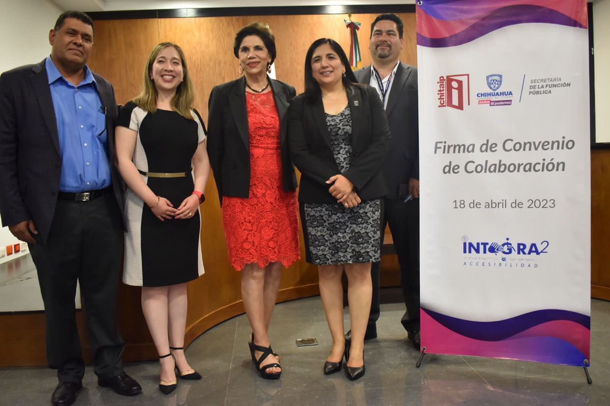 SFP_Chihuahua's tweet photo. Firmamos convenio junto con @ICHITAIPOficial para instalar una herramienta INTEGRA2 que permitirá la accesibilidad a personas con capacidades diferentes a páginas oficiales del Gobierno del Estado.
#JuntosSiPodemos #sfp_chih #Integra2 #Ichitaip https://t.co/KiLYERDgR3