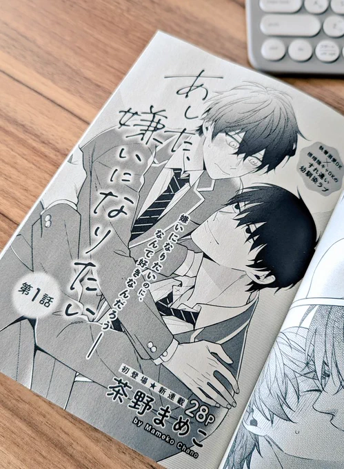 4/21発売のDariaさん(6月号)にて「あした、嫌いになりたい」という新連載させていただきます✨
幼馴染ですれ違いラブで執着攻め陰キャ受けがお好きな方…よろしくお願いします〜!!! 