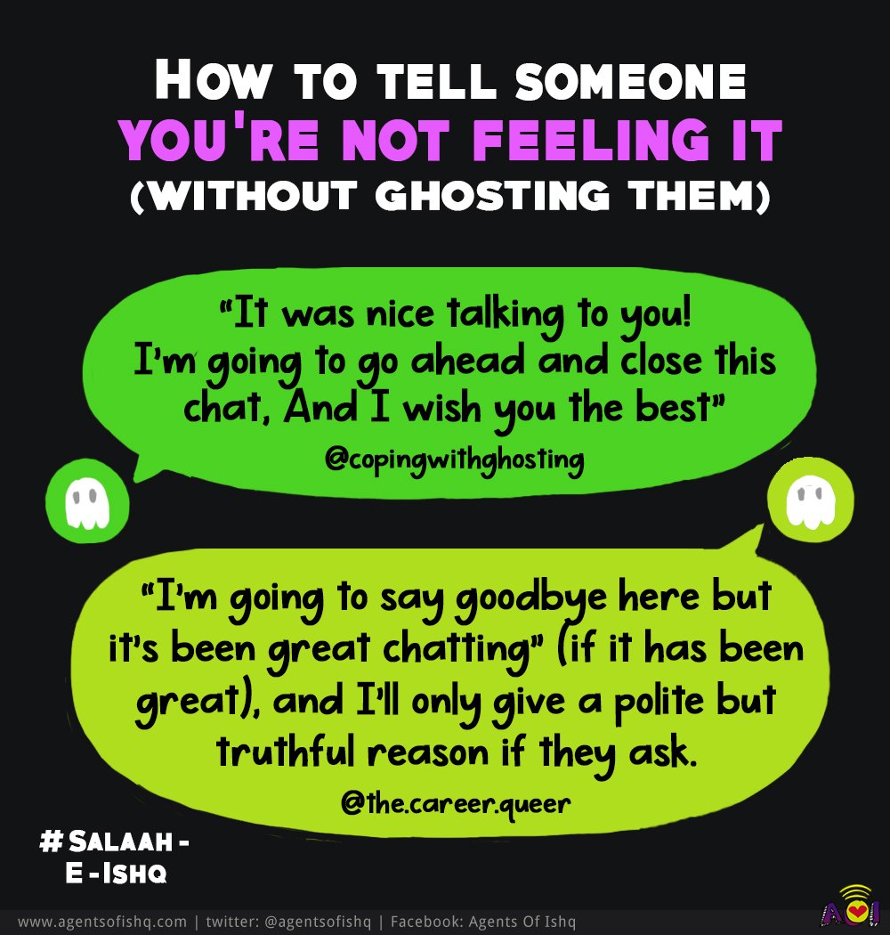 AgentsofIshq's tweet photo. Being honest about your experience and closing the chat or unmatching also helps you and the other person move on!
What would you say when rejecting someone, Agents? Let us know down below or DM us!
#Rejection #Ghosting #DatingTips #TipsFromAgents #AgentsKiAwaaz https://t.co/diRVisvJMT