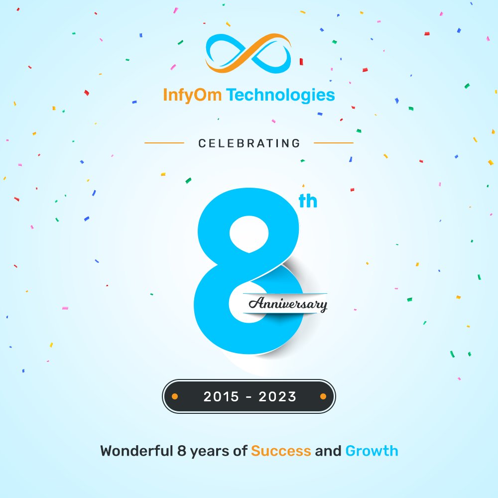 infyom's tweet photo. Happy 8th anniversary to our amazing company!

We're incredibly grateful to have such a hardworking and dedicated team, whose efforts have made our success possible.
Here's to many more years of growth, innovation, and achievement together! #companyanniversary #teamwork #grateful https://t.co/Gb7XyEN4pE