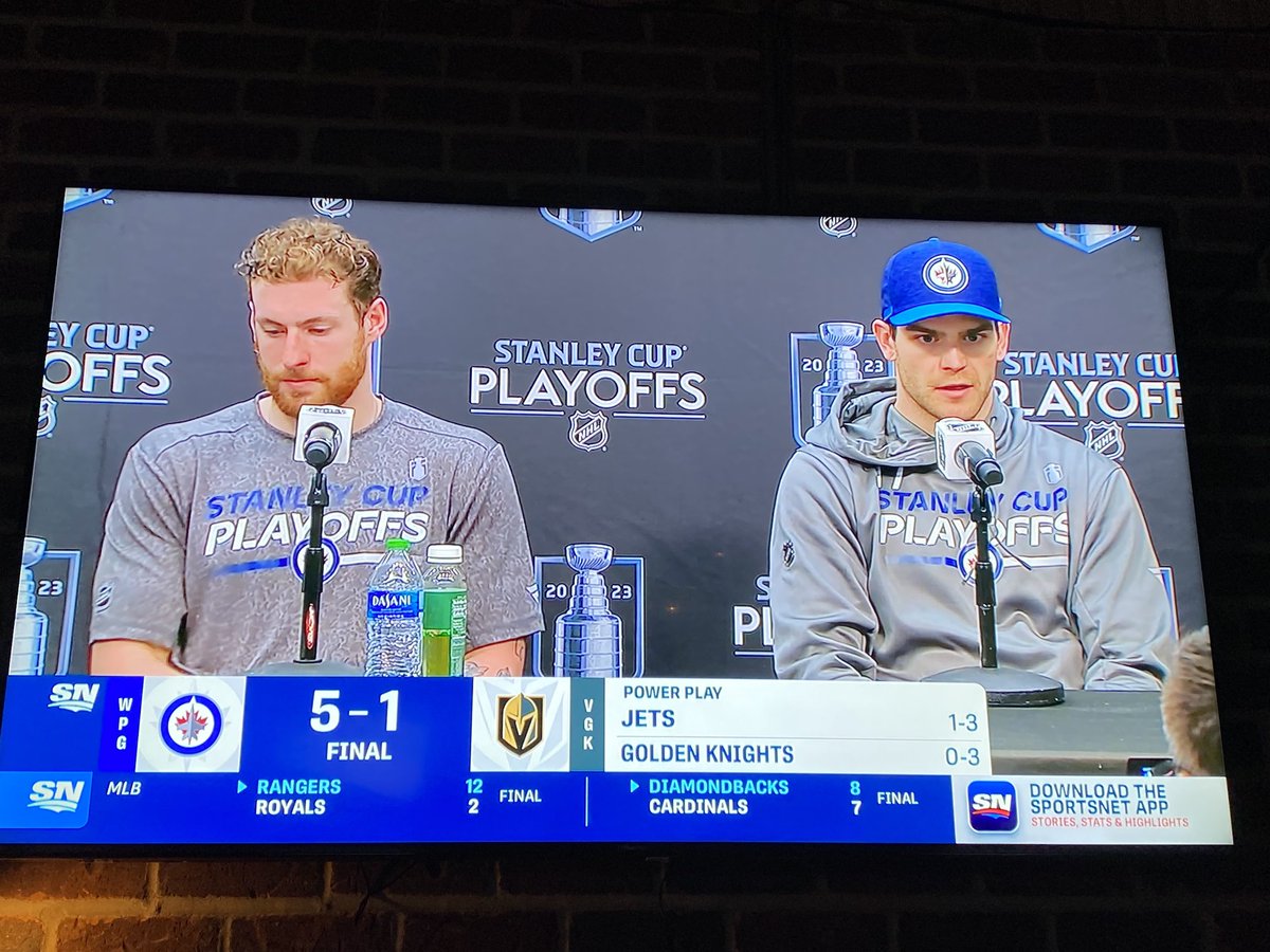 hustlerama's tweet photo. These 2 dudes were absolute monsters tonight #NHLJets https://t.co/mgg9LX0SfD