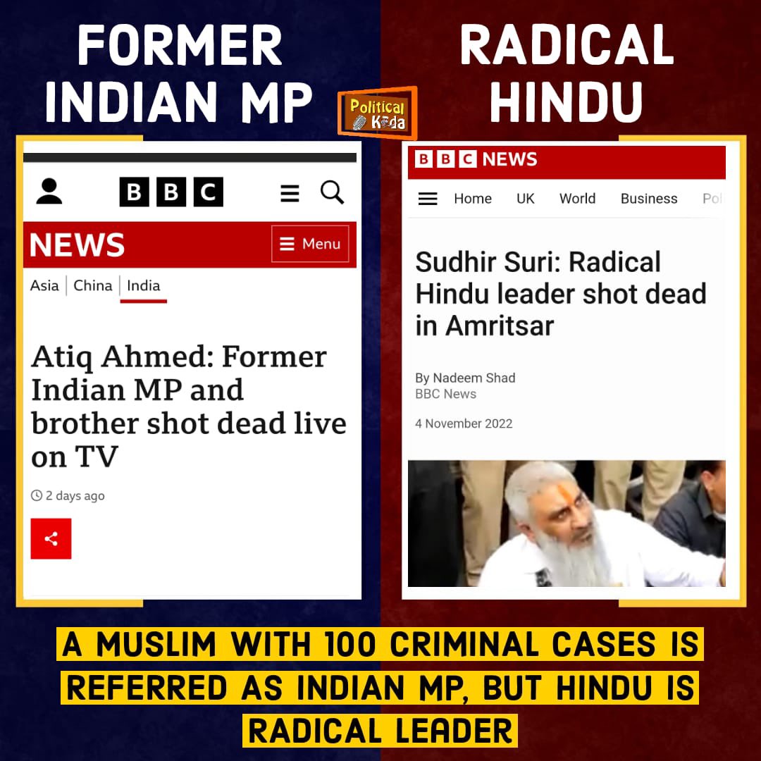 erbmjha's tweet photo. Shameful journalism by state-owned media of UK!

In the name of minority appeasement, the BCC has time and again maligned Hindus. We must answer back. https://t.co/eAkTJ8FAZL