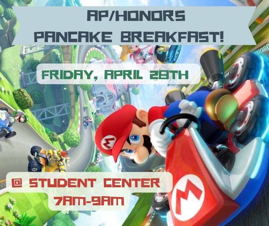 Save the date AP and Honors students! 🥞 ❤️ #jagpride @OntarioHS @OHS_Achieve @ohsjags