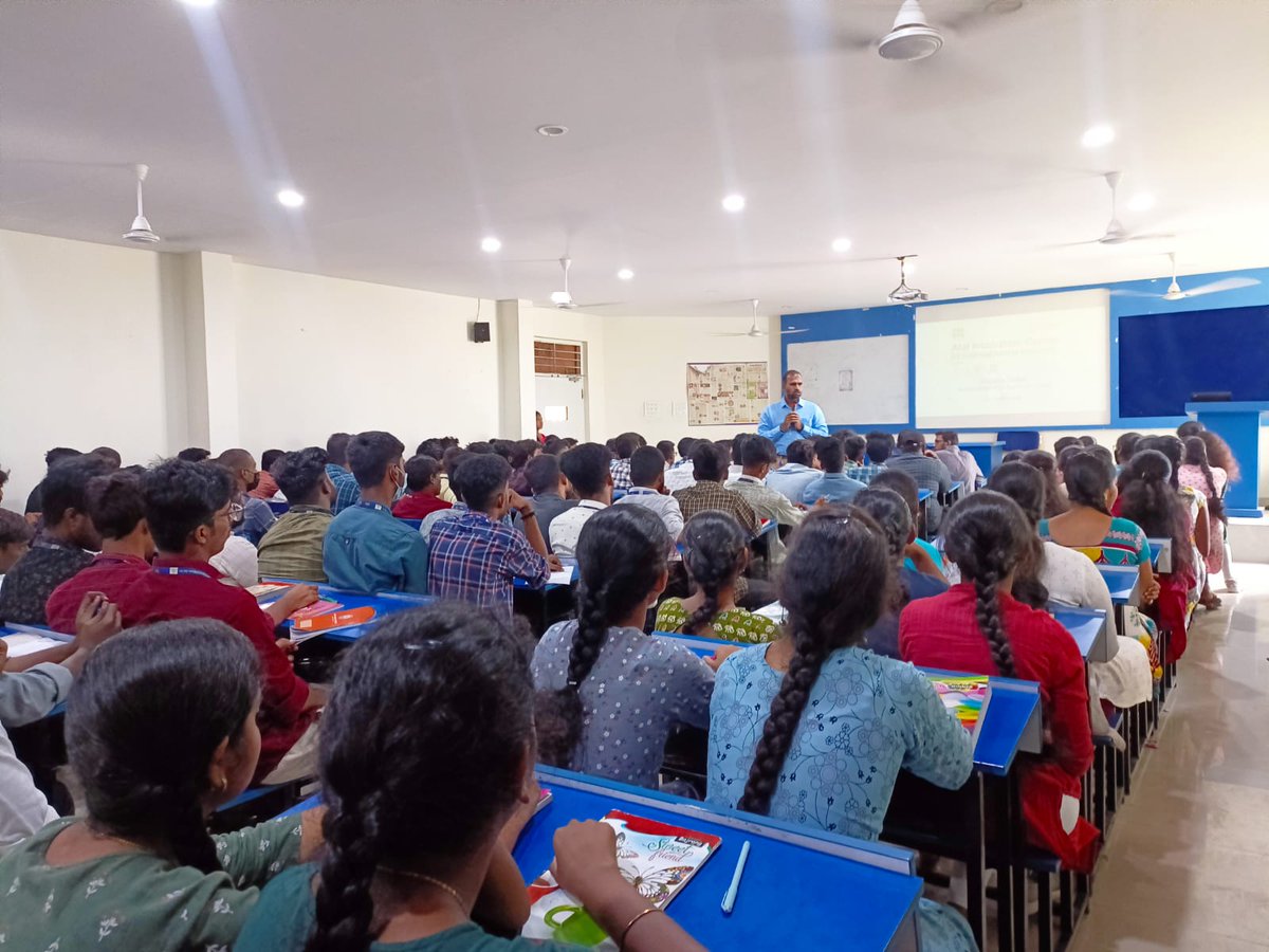 AicSku's tweet photo. Srujana Shibir - Entrepreneurship Readiness Camp was organised by @AicSku  at @CMRITTelangana on 17th April 2023. This program is aimed to sensitize students &amp;  faculty of the college towards innovations, entrepreneurship and to introduce AIC SKU flagship program https://t.co/iOvY0r62sH