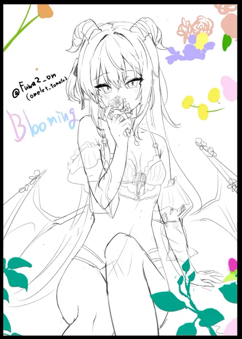 「Blooming」ラフ 
