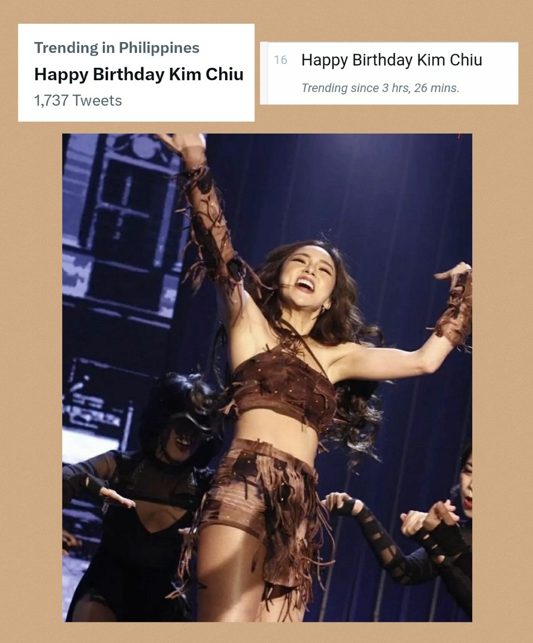 Raise the roof!!!
Awesome birthday! is trending now!      Happy Birthday Kim Chiu 