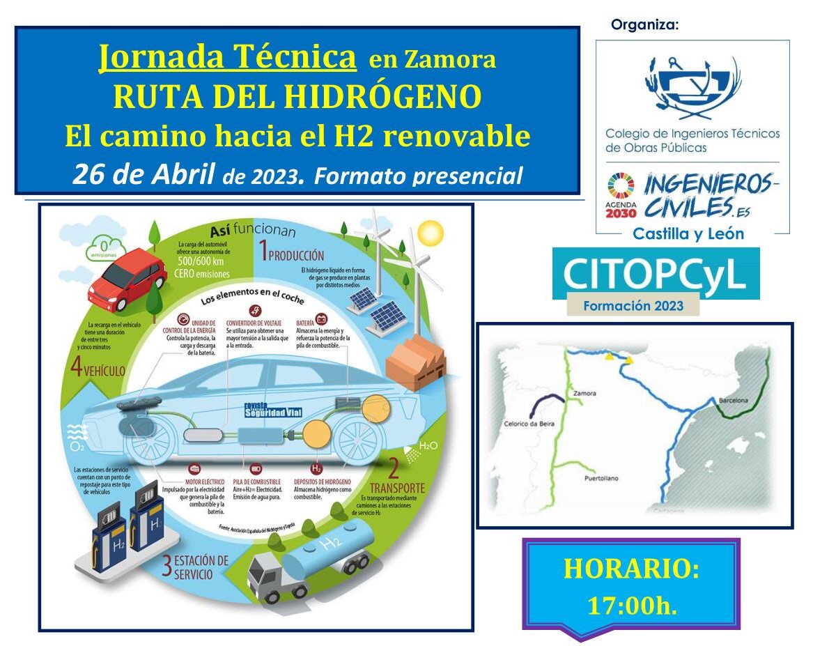 CITOPcastillayleón (@cyl_citop) on Twitter photo 26 Abril. Zamora. Jornada sobre la RUTA DEL HIDRÓGENO organizada por <a href="/cyl_citop/">CITOPcastillayleón</a>. El camino hacia el H2 renovable.
Únete a la ruta del hidrógeno y descubre el futuro de la energía renovable. Inscripción libre en cloccidental@citop.es. citopcyl.es/cursos-y-jorna… 26 Abril. Zamora. Jornada sobre la RUTA DEL HIDRÓGENO organizada por <a href="/cyl_citop/">CITOPcastillayleón</a>. El camino hacia el H2 renovable.
Únete a la ruta del hidrógeno y descubre el futuro de la energía renovable. Inscripción libre en cloccidental@citop.es. citopcyl.es/cursos-y-jorna…