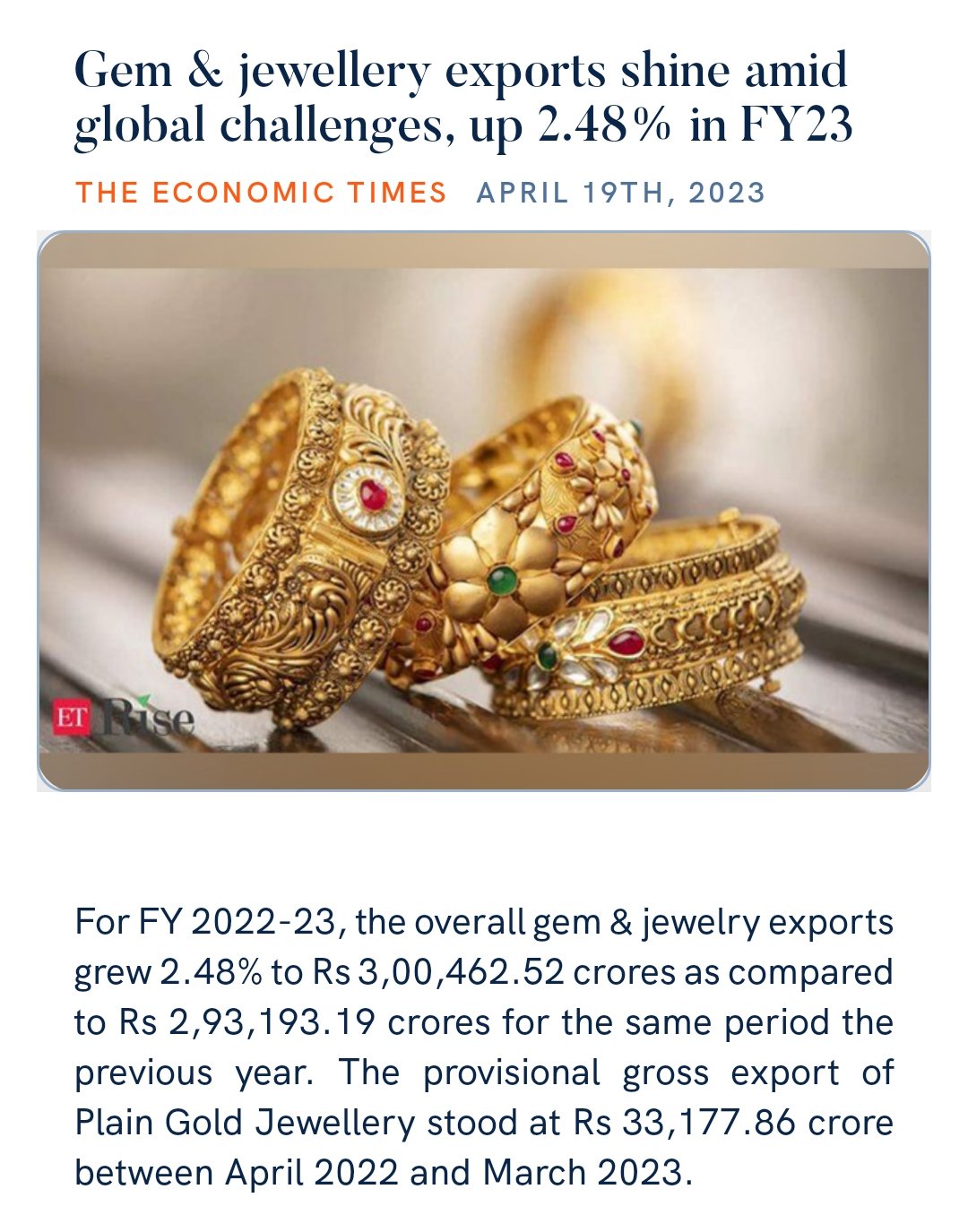 Jewellery export shop