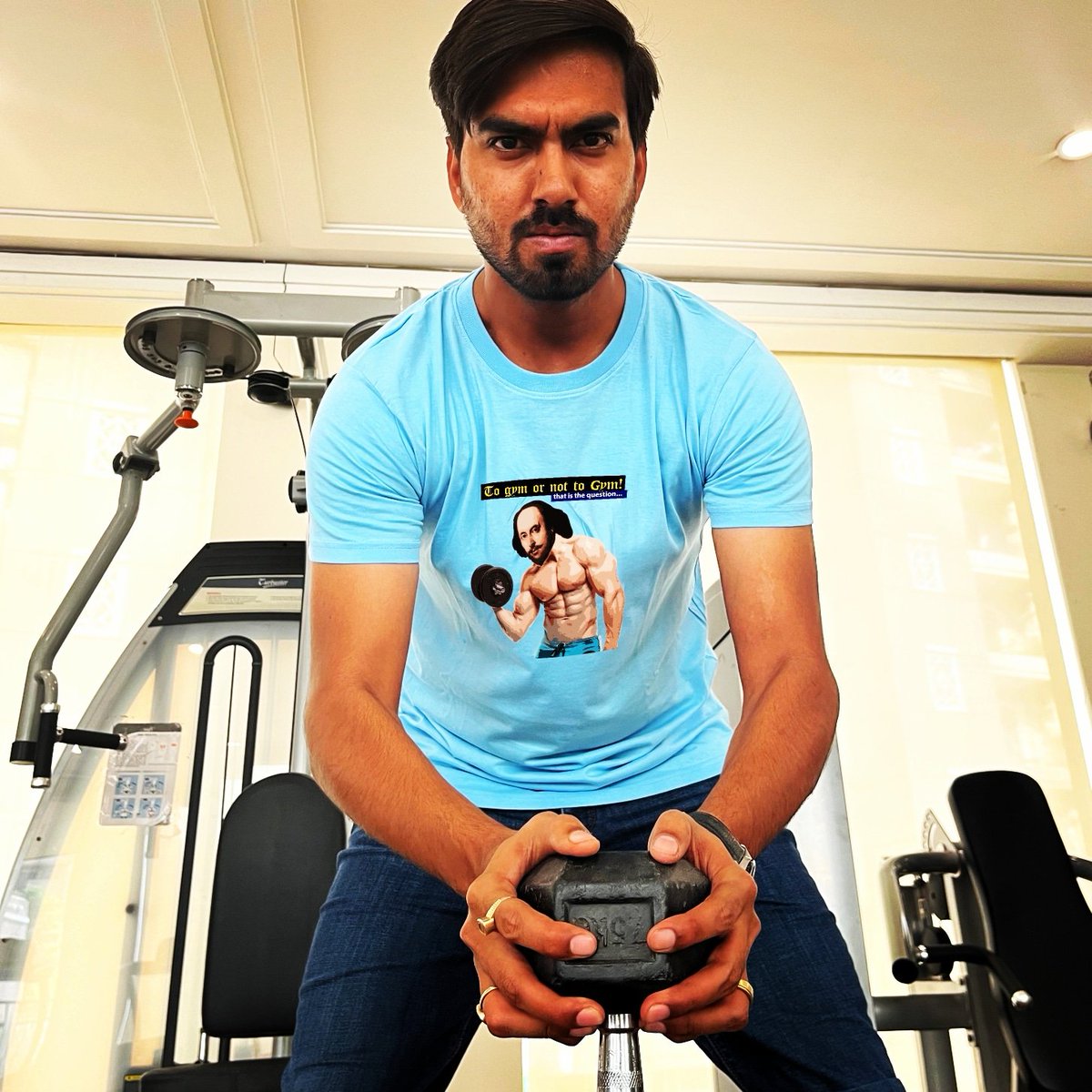 UnibrowCreation's tweet photo. Get your 'Shakespeare in the Gym' TShirt now! For all of us who need motivation to hit the gym, Shakespeare inspired this timeless question, "To Gym or not to Gym, now that is the question" 100% Premium Quality Cotton TShirts to keep your body cool!
Shop- https://t.co/DB7KQoo7bJ https://t.co/6JRXQ24Xi9