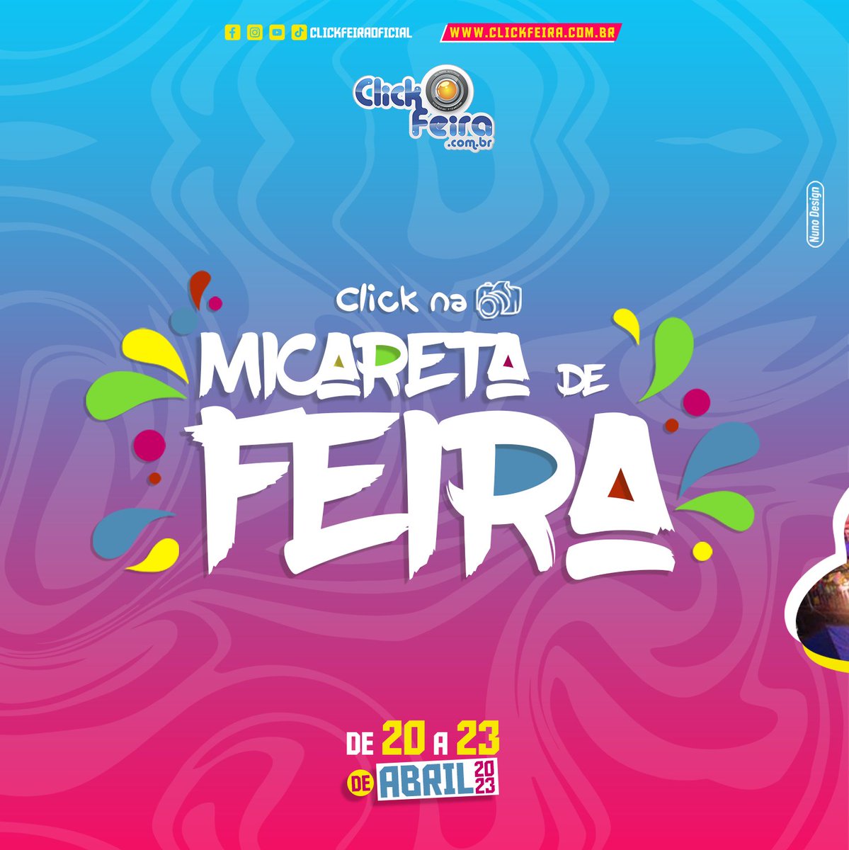 clickfeira's tweet photo. A Micareta de Feira de Santana está de volta! Depois de três anos sem festa por causa da pandemia da Covid-19, a tradicional Micareta de Feira será realizada entre os dias 20 e 23 de abril de 2023 https://t.co/v3KvUcZQjN