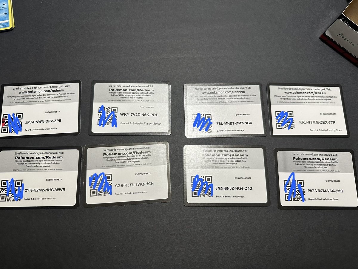 ShinyVancouver's tweet image. Here’s some free code cards for y’all!

#pokemontcg #pokemontcgonline #pokemoncodecards #freecodecards