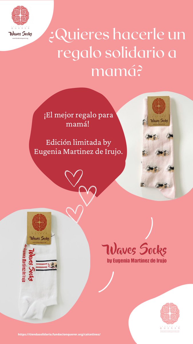 El mejor regalo solidario. 

¡Feliz día del madre! 
 
Solidaridad y moda se unen en esta coleccion de la marca Waves Socks de la Fundación Querer by #eugeniamartinezdeirujo❤️

tiendasolidaria.fundacionquerer.org/calcetines/pag…

#fundacionquerer #regalossolidarios #diadelamadre