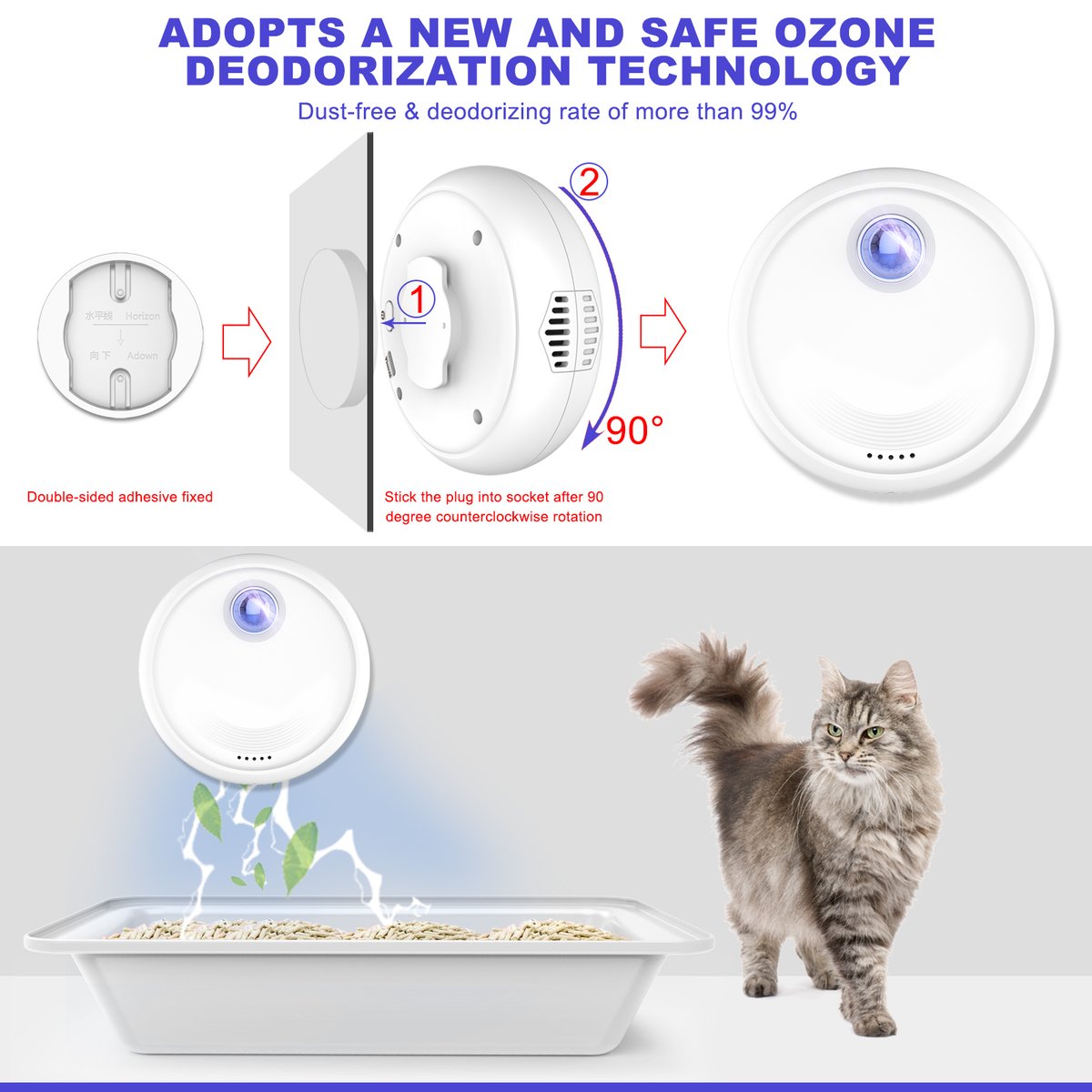 KCstore3's tweet photo. Smart Cat Odor Purifier For Cats Litter Box Deodorizer Dog Toilet Rechargeable Air Cleaner Pets Deodorization
Click Here - https://t.co/eSWrXClDBF
#Cat #cats #cathome #kcstore #pets https://t.co/oYKwftGc1V