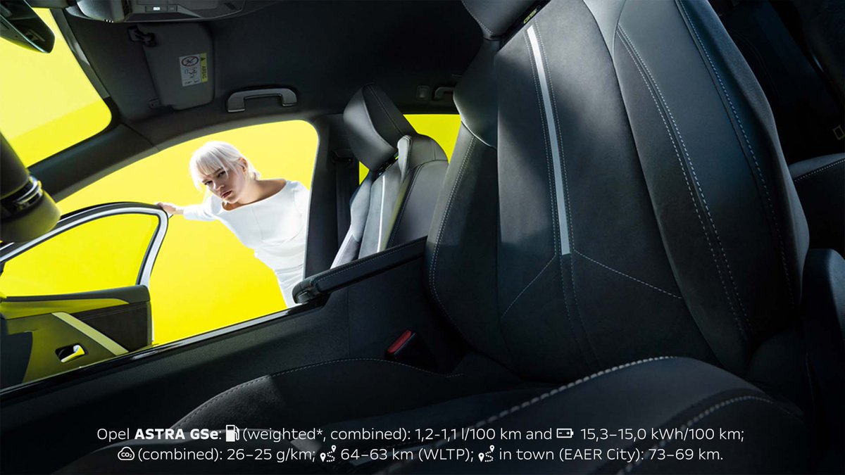 Opel's tweet photo. Fasten your seat belt: Enjoy AGR certified Alcantara trimmed sports seats and digital detox in the #OpelAstra GSe. https://t.co/PkfuWUuOcz https://t.co/TKPdm1oCgH