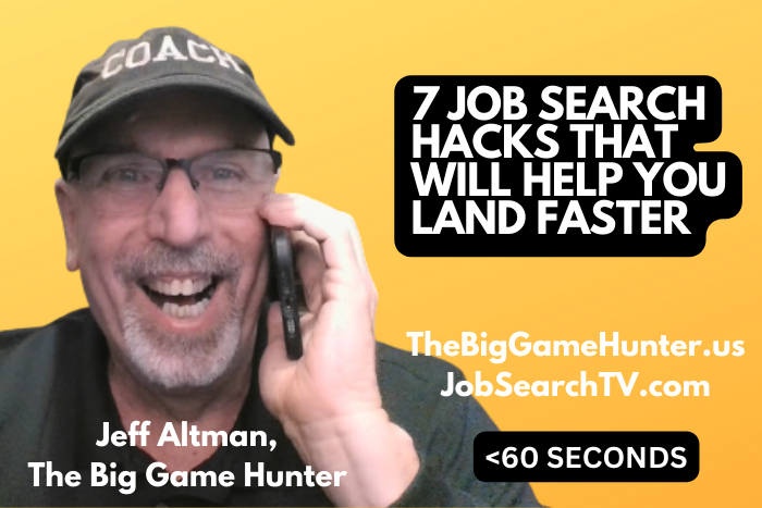 JeffAltmanCoach's tweet image. Many people thrash around trying to find a job. Here, I speak about 7 job search hacks that will help you land one faster.  bit.ly/407AXgl #jobsearch #jobsearchhacks #jobsearch #jobsearchtips #jobsearchtv #thebiggamehunter #jobsearchadvice #jobsearching #jobhunting