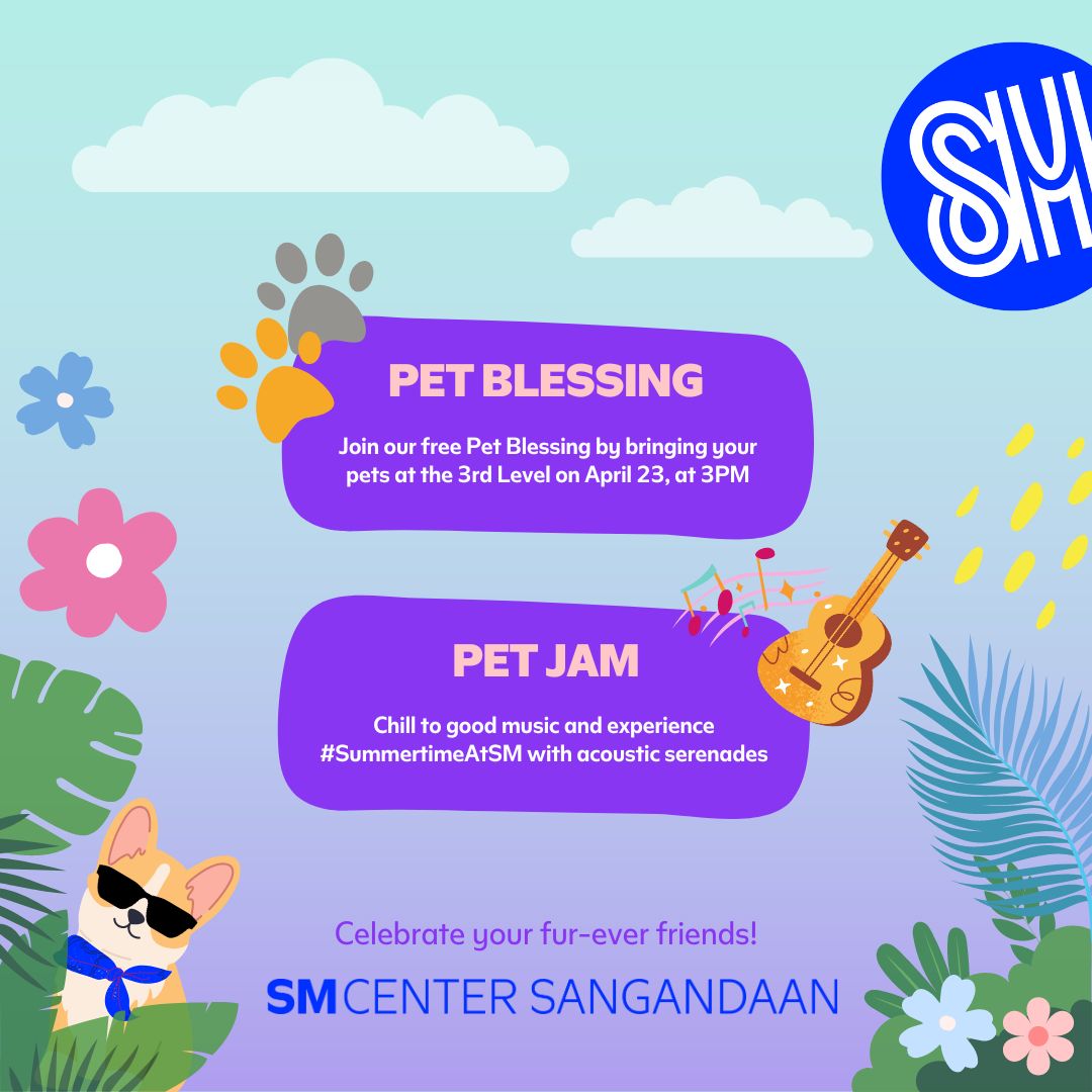SMCtrSangandaan's tweet photo. Enjoy #EverydayFunAtSMSangandaan as we celebrate #SummerTimeAtSM! 📷📷📷

Bring your pets in costume and get in the groove for meowr fun arftivities on Pawchella Pawty this April 23, Sunday at the 3rd Level. https://t.co/QDGSGKSeIM
