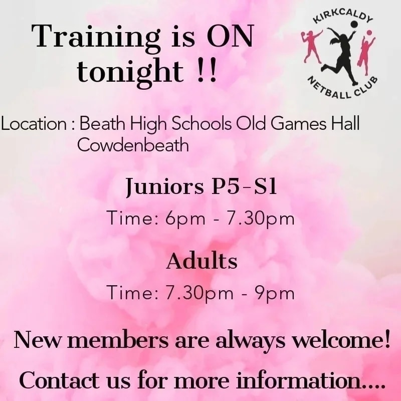 mornamc's tweet photo. !! NETBALL WEDNESDAY'S !!
TRAINING IS ON TONIGHT
πCome along and join us π
@NetballScotland @CommUseFife #netball #netballscotland #FNA #TeamFNA #FifeNetballAssociation #netball #netballfamily #netballteam #netballtraining https://t.co/z3UOj7Dtt3
