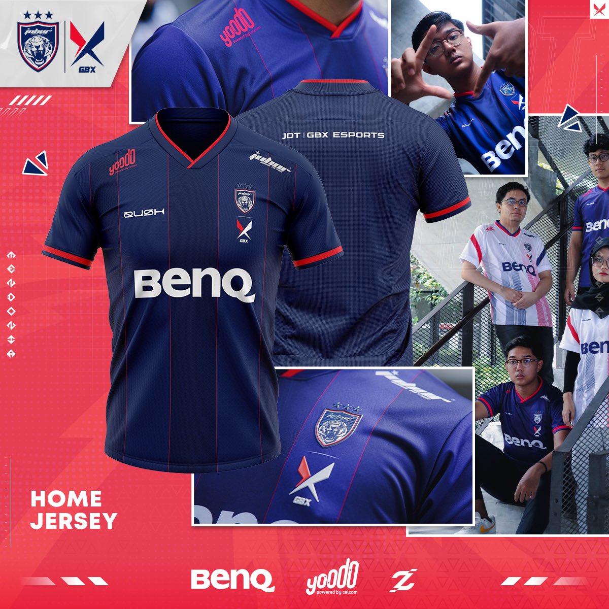 JDT_GBXEsports's tweet photo. OFFICIAL JDT | GBX ESPORTS KITS 🔴🔵 

All sizes are available. Get yours now 👊🏻
Pre-order at https://t.co/UoSozdwFoM

Luaskan Kuasamu Johor 🔴🔵

#JDTGBXEsports #LuaskanKuasamu #Mendonia #BenQ #Zush #Yoodo #YoodoEsports #youdoityourway https://t.co/QwGEQp8pFb