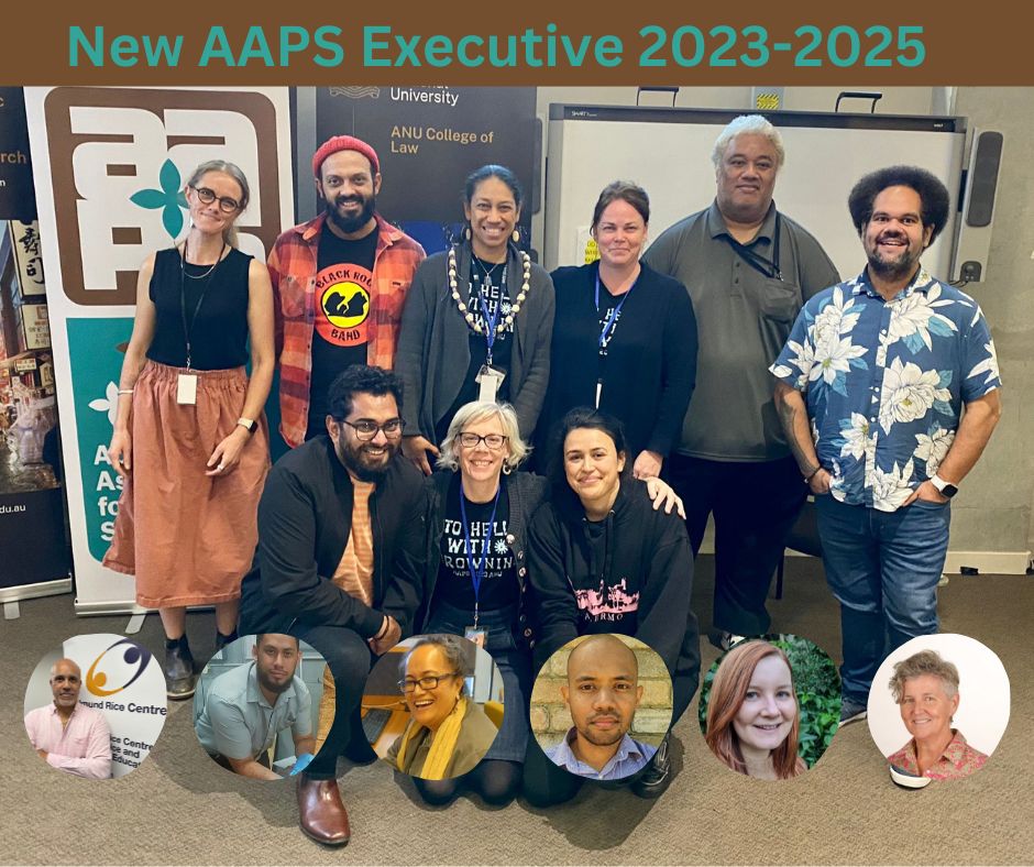 New AAPS exec 2023-2025:
@tori_stead
@KTeaiwa
@talei_luscia
@glennfinau 
@RebeccaJMonson 
@RomiteshKant
@LuxPeregrinus
@opeta_alefaio
@SoliMiddleby
Mere Taito
@EmmaKluge1
Myles Maniapoto
@mandytreagus
@latukefu_erc
@JiojiRavulo
Looking forward to working with you all 🌊🌊