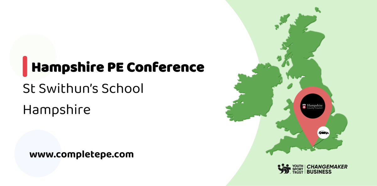 Complete_PE's tweet photo. ๐ข We're attending the #Hampshire Primary Conference today.
If you're coming along and would like to find out more about the big impact we are having on Primary PE, then make sure you come over and see us in the marketplace.
See you soon. ๐
#PrimaryPEConference https://t.co/41qtPVZm1u