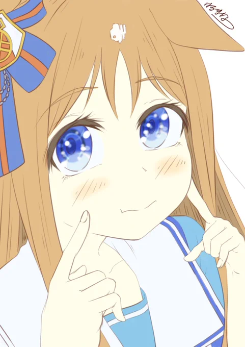 にーらめっこしーましょっ#ウマ娘 #グラスワンダー 