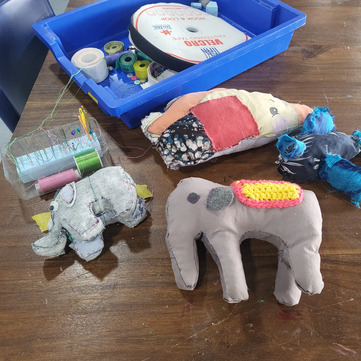 #MYP 2 students displaying great #TextileDesign skills in our reused materials unit.  

#MYPdesign