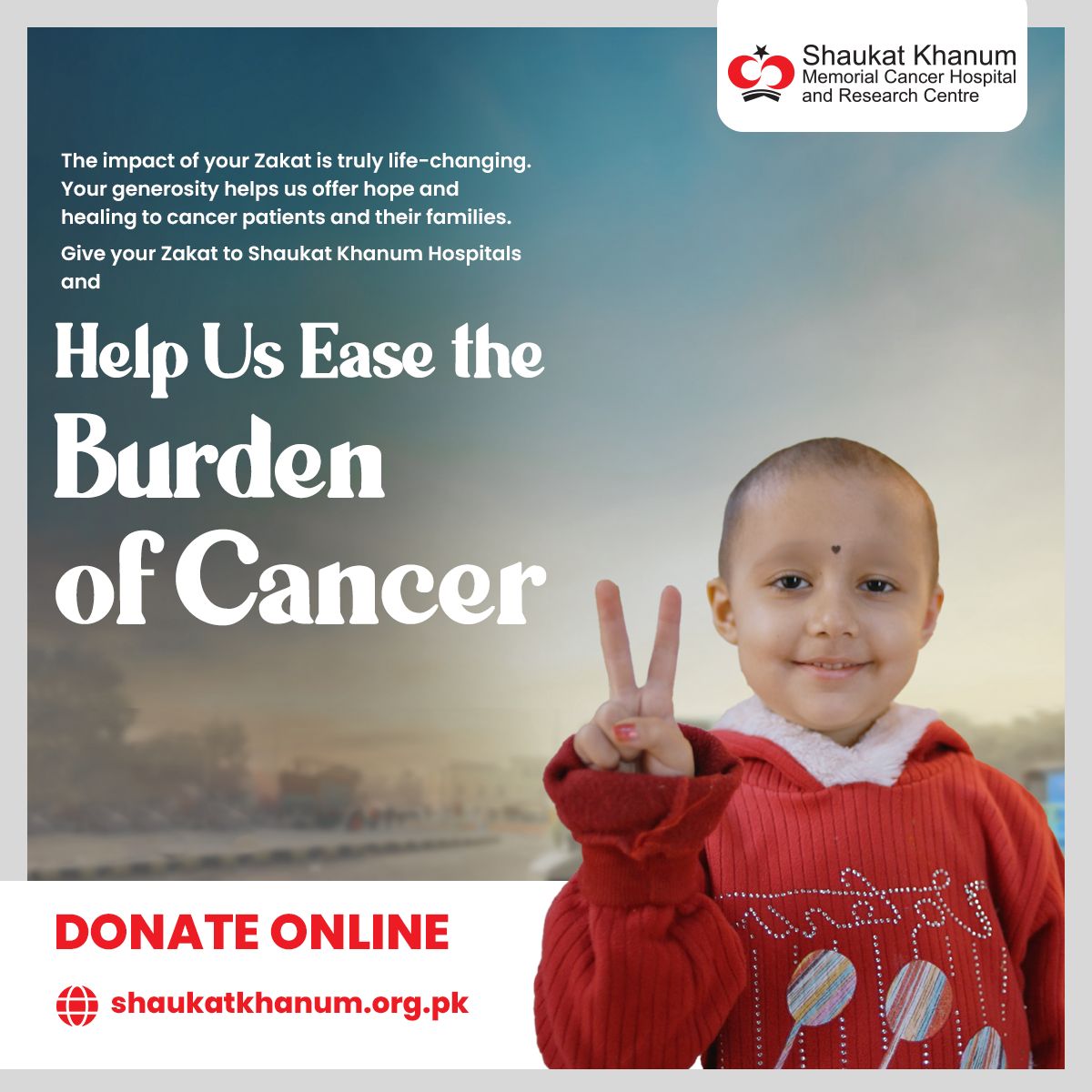 Your Zakat can help us make a difference in the lives of cancer patients and their families. 

Give Zakat 👉 shaukatkhanum.org.pk/zakat/

For home collection of your Zakat and donations
📞 080011555 | WhatsApp at 03000666363
#ZakatForShaukatKhanum