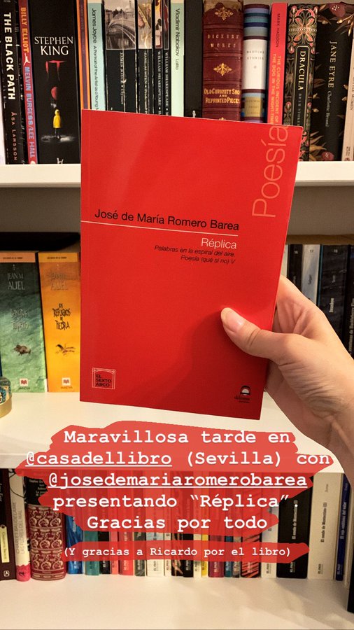 JdMRomeroBarea's tweet photo. "#Hora de #irse. Hora de #cansarse. #Pienso en el #cuerpo #habitado” #Encajes #Muestra de mi #poemario #Réplica @EditorialDilema en #RevistaDisidentes @SerDisidentes #Abril2023 #FelizMiércoles @PacoHernanz @Camuccia @FranCenamor #poemas #poetry #libros https://t.co/OdEGD5kyLi https://t.co/SvUO8sBl50