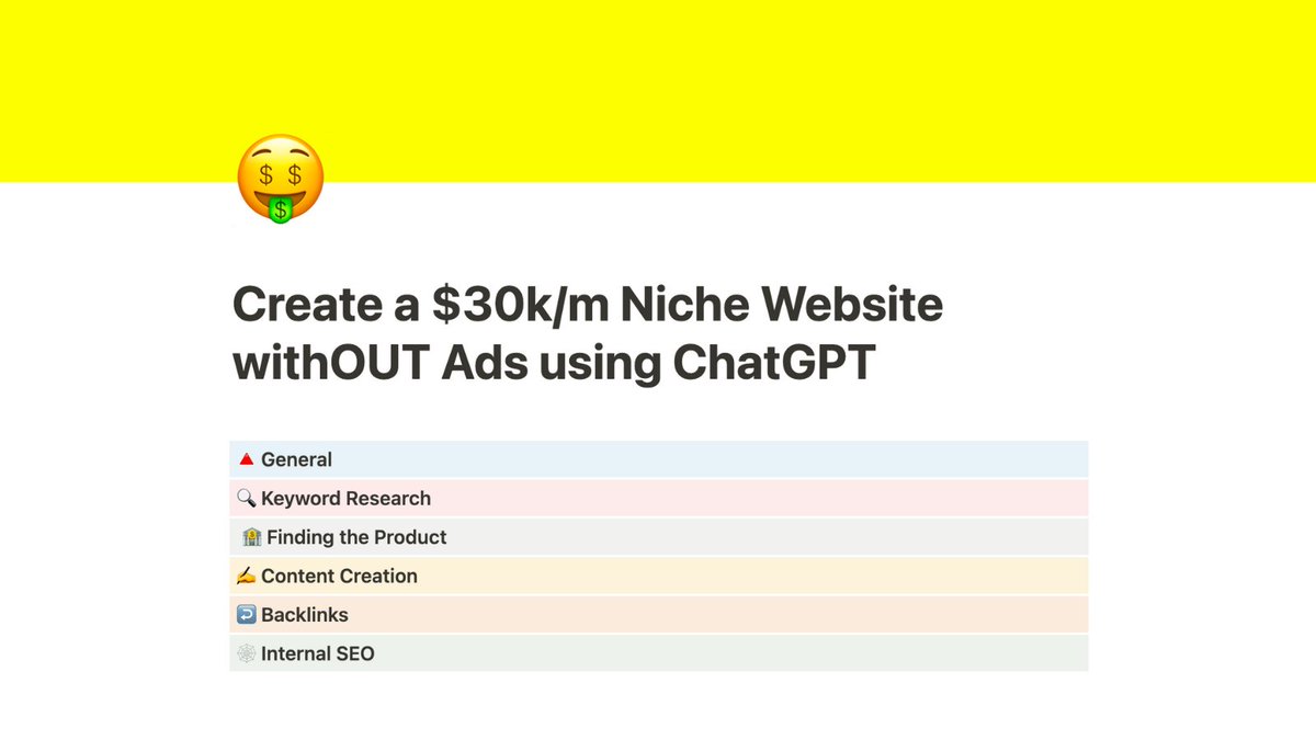 Marco_Gurnari's tweet photo. People are making $30k/m with niche websites through affiliate products

withOUT own Products
withOUT a Team
withOUT Ads

So I listed all the ChatGPT prompts you can use to launch your own Affiliate Blog

RT &amp; comment "affiliate"
and I'll DM it to you

(must be following) https://t.co/siAZbB2n2m