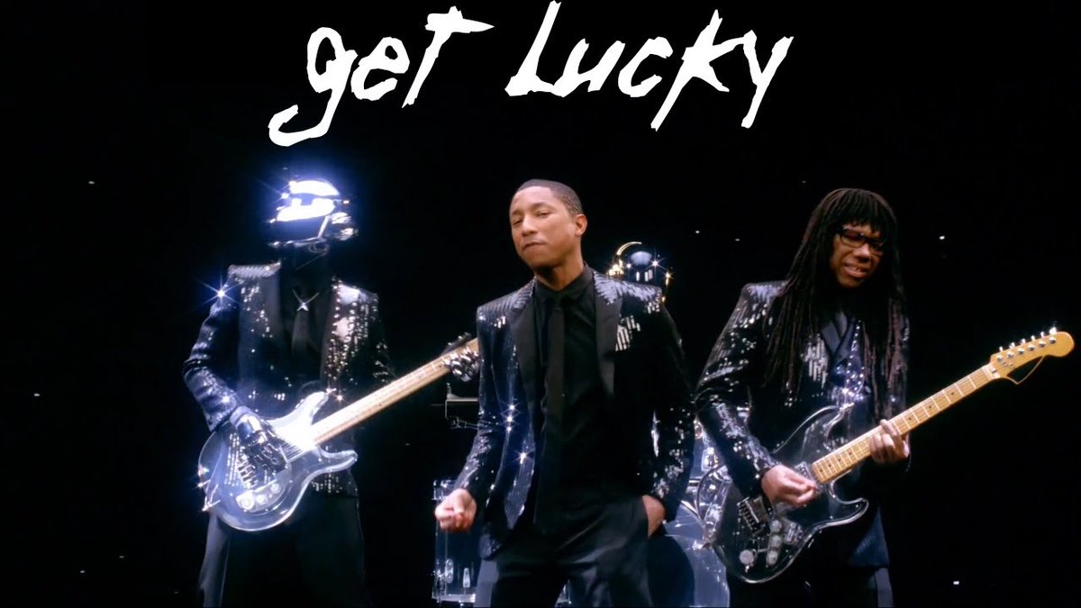 SongOnThisDay's tweet photo. "Get Lucky" song by Daft Punk ft. Pharrell Williams is turned 10 this day!.

come on! sing along with their music video on YouTube: https://t.co/U6j5hGKWkL https://t.co/B8j4e8gOck