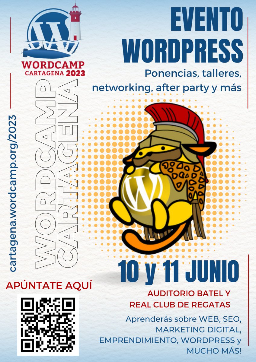 WPCartagena's tweet photo. Buenos días mundo🌏
Ilusionadicos por la acogida de TALENTOS de la #RegiondeMurcia 📢 seguimos con los brazos abiertos ¿TE ANIMAS A SER PONENTE? 🎙️👉https://t.co/buQx4uAKxQ  

#Website #comunicación #ecommerce #experiencias #WordpressAI 

#Cartagena #Murcia #WCCT #WCCartagena23 https://t.co/nf70GlA1KA