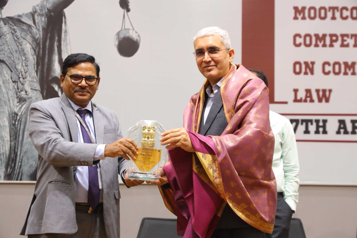 CCI (@cci_india) on Twitter photo Dr. K D Singh, Director, CCI, judged the Final Round of 1st CCI-VSL Competition Law Moot Court Competition, 2023 organised by VIT-AP University, Vijayawada on 17th April, 2023 in offline mode. This event marked honour to <a href="/AmritMahotsav/">Amrit Mahotsav</a> & <a href="/g20org/">G20 South Africa</a> Presidency of India.
#CCI Dr. K D Singh, Director, CCI, judged the Final Round of 1st CCI-VSL Competition Law Moot Court Competition, 2023 organised by VIT-AP University, Vijayawada on 17th April, 2023 in offline mode. This event marked honour to <a href="/AmritMahotsav/">Amrit Mahotsav</a> & <a href="/g20org/">G20 South Africa</a> Presidency of India.
#CCI
