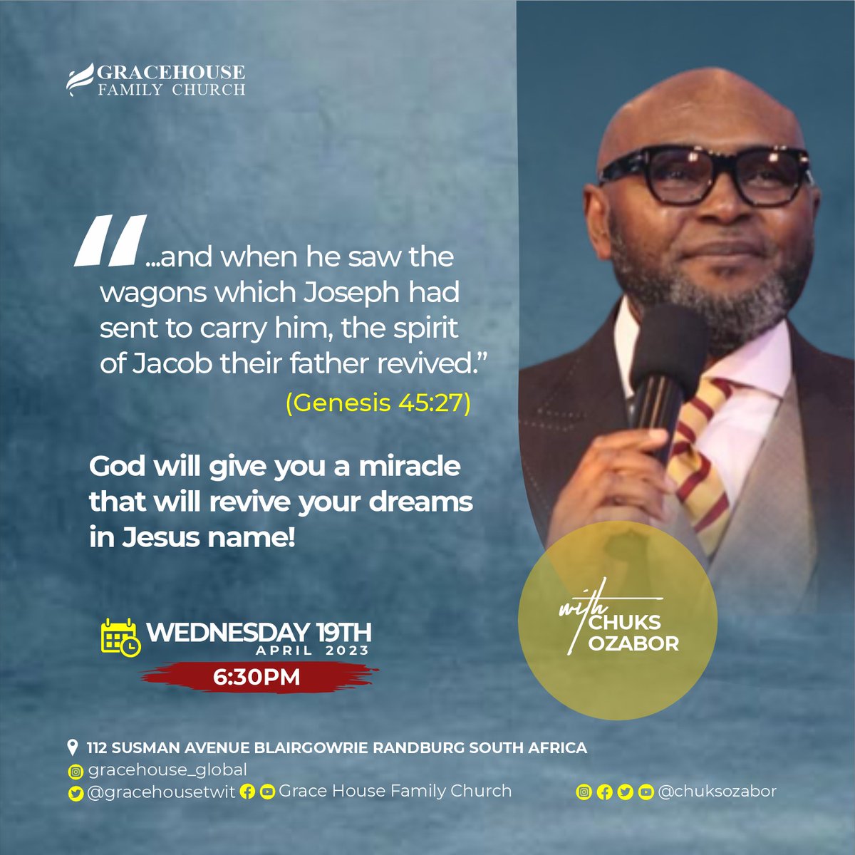 gracehousetwit's tweet photo. “Don’t give up! God’s favour can change your whole life in a split second. So, join us 2nite @GraceHouse ‘PRAYER MEETING’ as we engage our faith for the impossible.”(Matt.17:20)#SupernaturalHARVESTS #BreakingLimits #RevivalNOW #DivineFAVOUR #FaithForExploits #DoTheImpossible https://t.co/yJYxhNIsVf