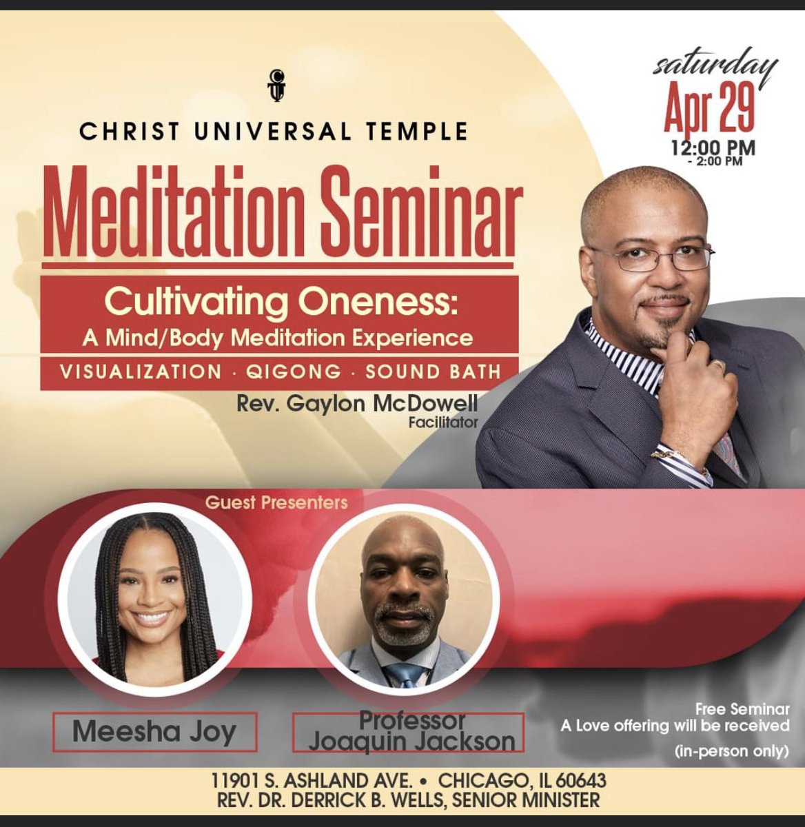 Join us in-person. #meditation #oneness #affirmation #positivethinking #visualization #mindpower #newthought #metaphysics #scienceofmind #nevillegoddard #revike #cutemple #prosperity #abundance #healing #visioning