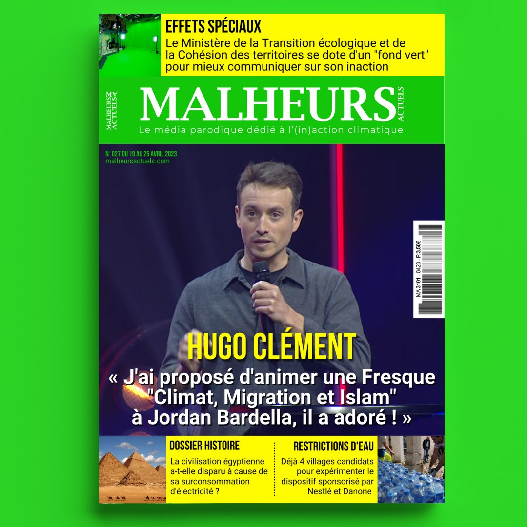 👋 Coucou c'est encore la couv' ! Cette semaine encore nos reporters sont allés dénicher pour vous des infos exclusives :

👉 en Une cette semaine, un journaliste qui ouvre la porte à toutes les fenêtres 

#HugoClement #debat #ValeursActuelles