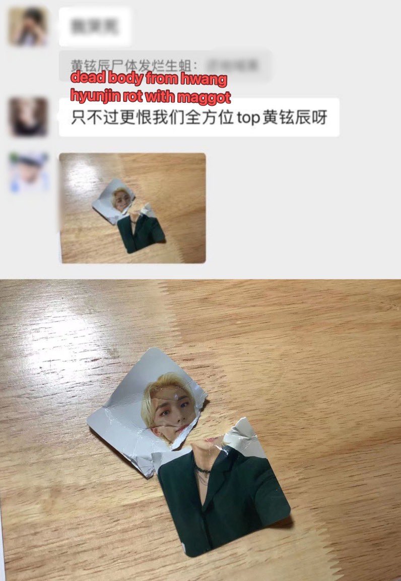 HHJNation's tweet photo. Someone just sent these to us. Hyunjin had to see awful messages like this. It's incredibly sad.
We find it difficult to understand why an idol of #Hyunjin's caliber is so disregarded.
We hope he ends up where he will truly be valued
JYP PROTECT HYUNJIN
#JypeProtectHyunjin https://t.co/IocWJokPqk