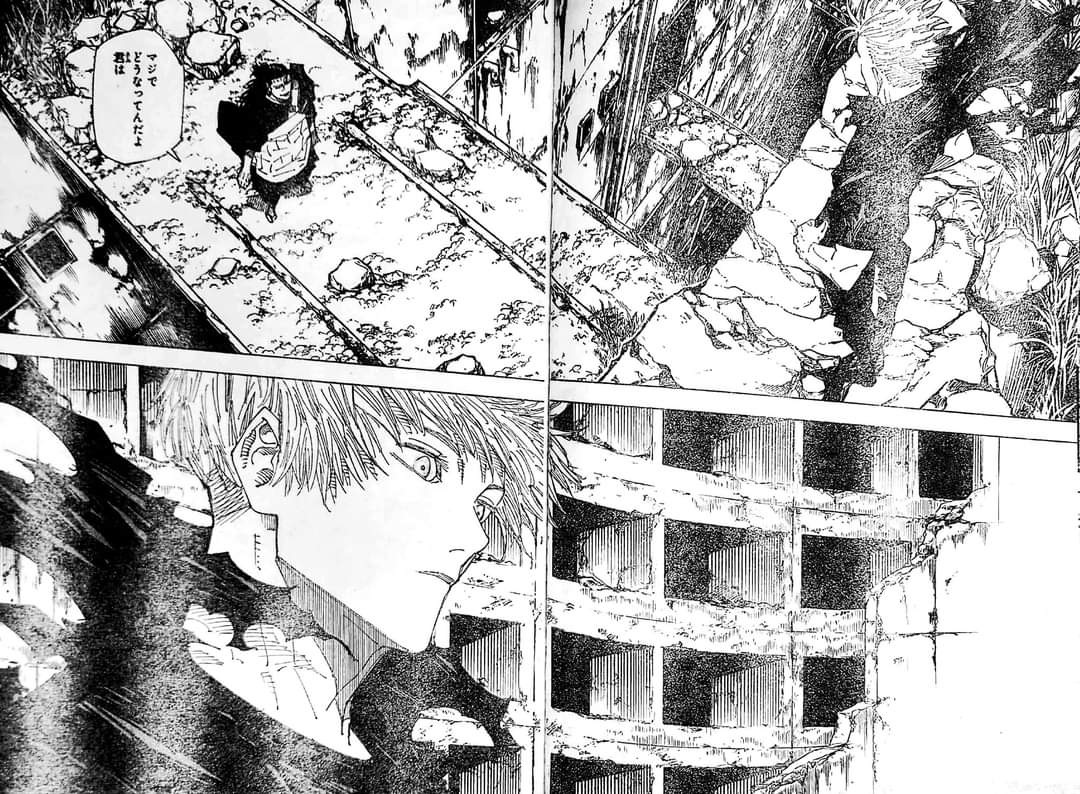 FUCKK COLLEGE YALL MY BABYGIRL SATORU GOJO FINALLY CAME OUT OF THE BOX AFTER 1184 DAYS THIS IS A BLESSING #JJKSpoilers #JJK221