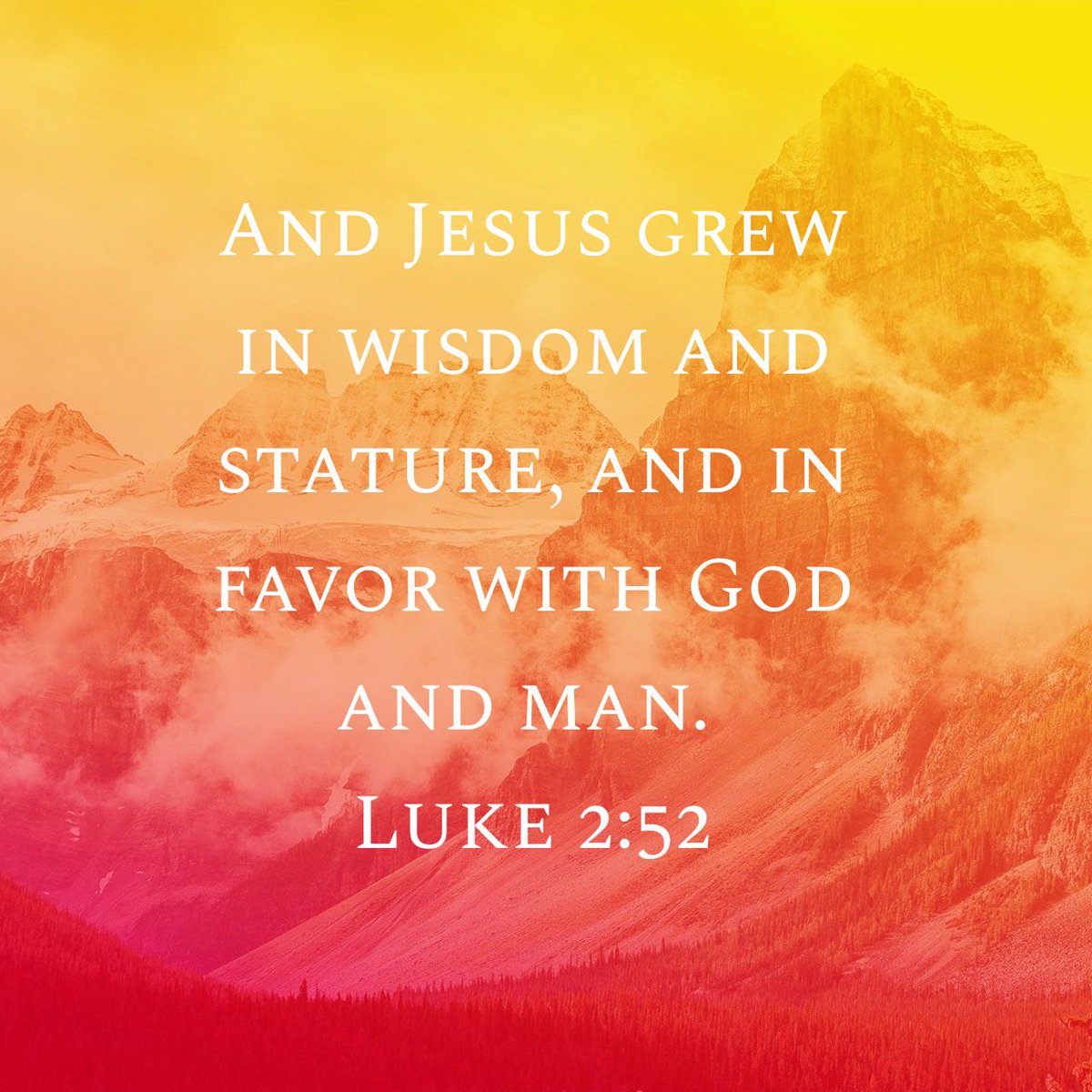 cathiebnek's tweet photo. And Jesus grew in wisdom and stature, and in favor with God and man.
Luke 2:52 NIV

https://t.co/MuuLyxqCvA https://t.co/3zXFy6dbLl