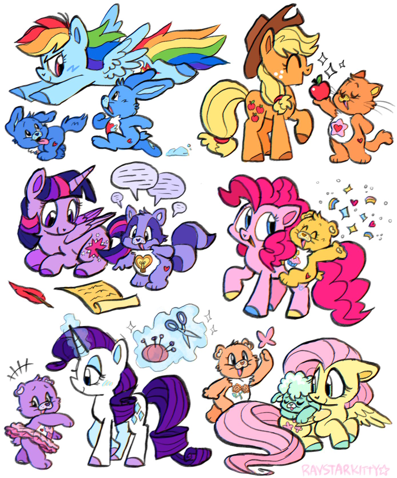 Care bears best sale my little pony